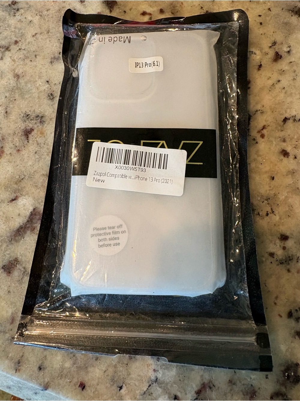 Compatible iPhone 13 Pro (6.1) Clear White Protective Case